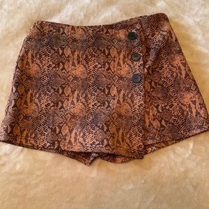 Dolls kill snake print skort